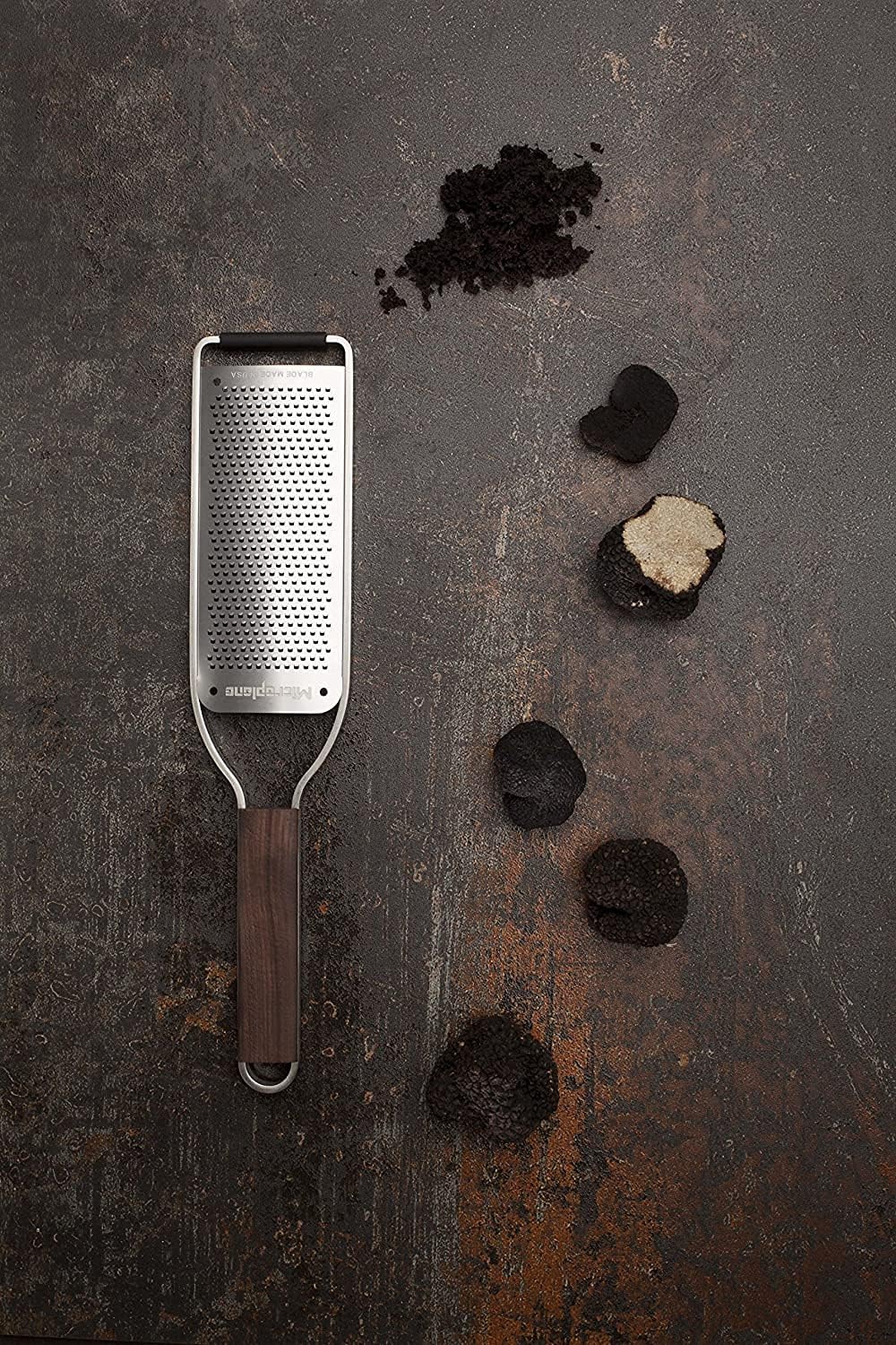 Master Series Wood Handle Stainless Steel Frame Fine Blade Cheese Grater