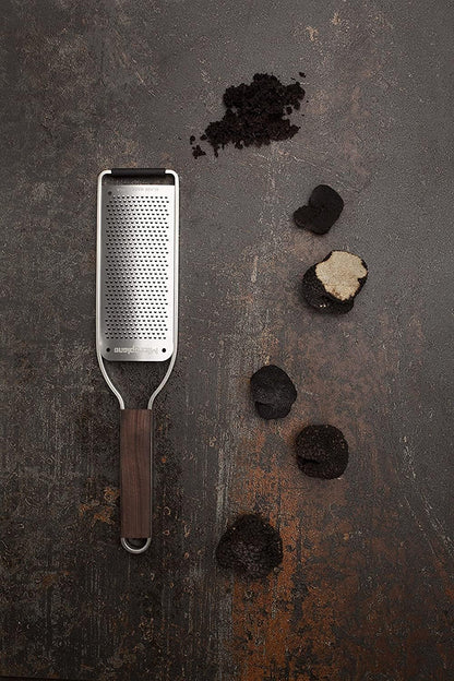 Master Series Wood Handle Stainless Steel Frame Fine Blade Cheese Grater