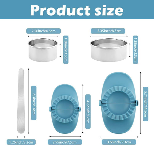 Empanada Maker Press, Dumpling Maker Set & Pie Mold(3.66"+3.66"+2.95")