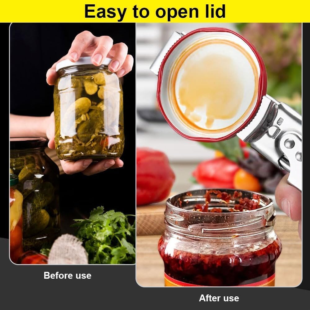 2026 New Jar Opener for Weak Hands,Adjustable Stainless Steel Jar Opener,Jar Gripper Tight Lid Opener, Jar Lid Gripper,Kitchen Gadgets Accessories