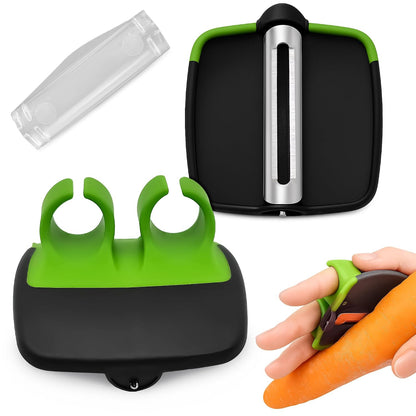 Finger Potato Peeler Set, Palm Peeler, Stainless Steel Blades