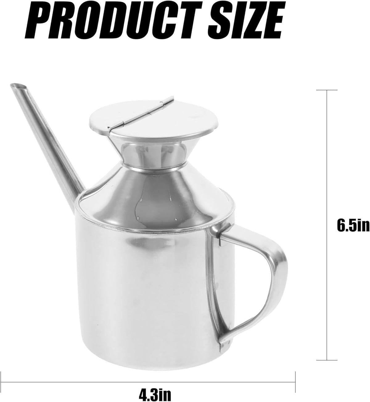 Stainless Steel Oil Dispenser Bottle | Versatile Syrup and Soy Sauce Dispenser with Ergonomic Handle, Leak-Proof for Kitchen & Restaurant Use, Easy to Clean