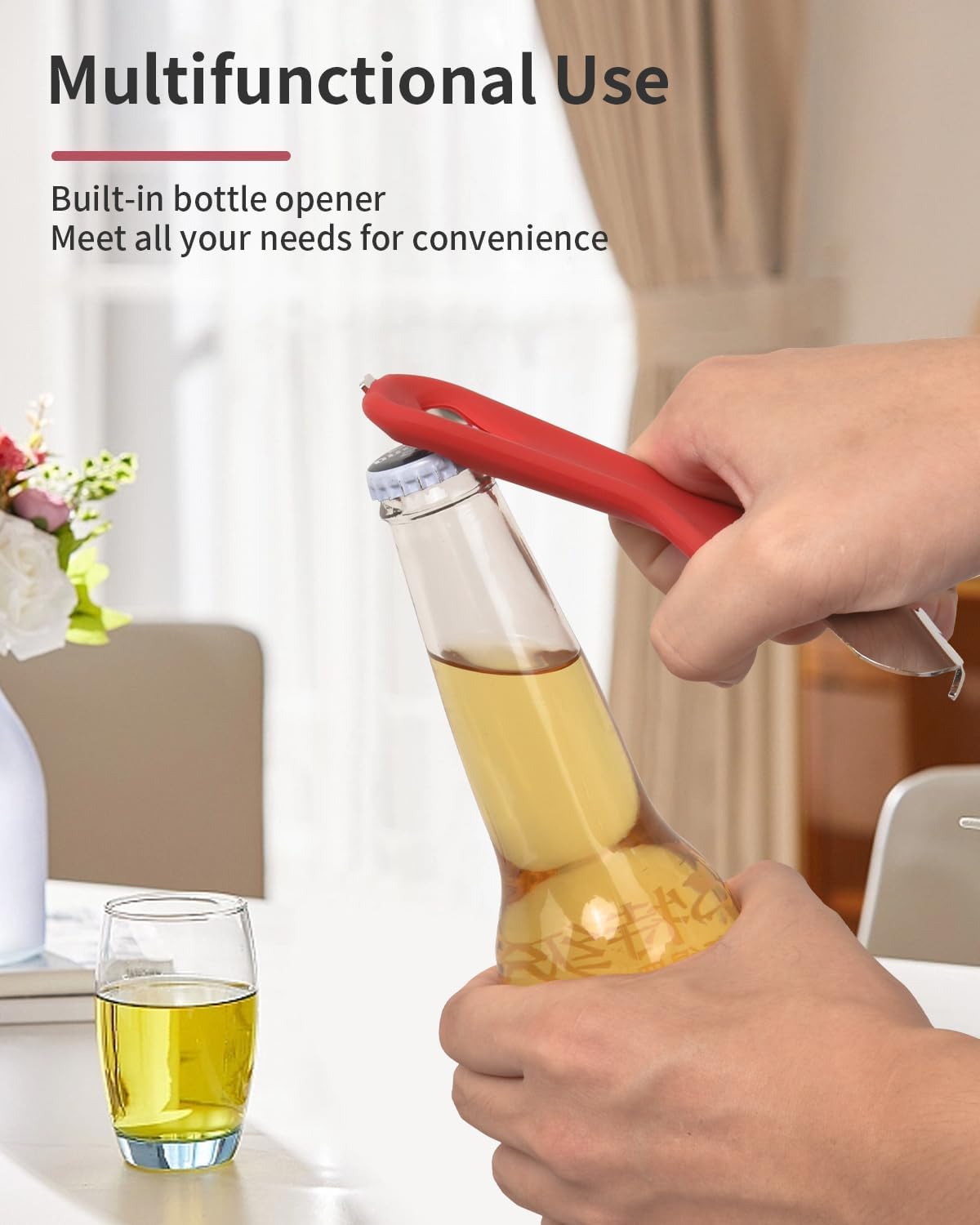 Mason Jar Opener Tool with Soft Touch Handle, for Canning Supplies
