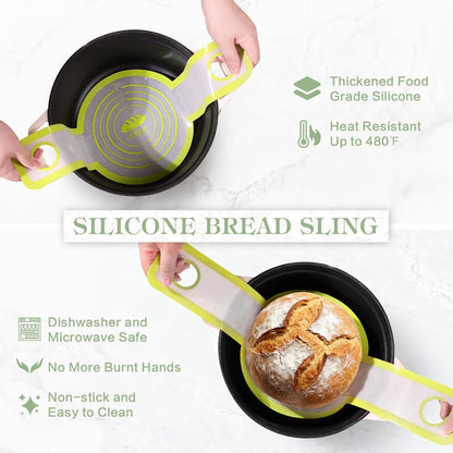 Sourdough Starter Kit, 9'' Round Banneton Bread Proofing Basket, Sourdough Kit with Jar, Sourdough Bread Baking Supplies with Bread Lame, Dough Scraper, Dough Whisk, Silicone Bread Sling