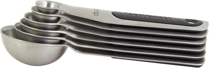 Professional Set of 5 Stainless Steel Measuring Cups, Precision and Ease in Every Scoop, Features Magnetic Handles for Easy Storage, Dishwasher Safe