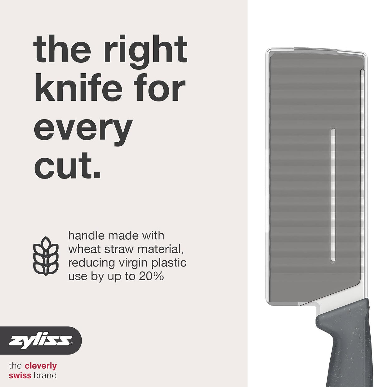 Crinkle Cut Knife – Stainless Steel Wavy Blade for Crinkle Cut French Fries, Vegetables & Fruit – Fun Snack & Garnish Cutter with Wheat Straw Handle, Dishwasher Safe, 5-Year Guarantee 4.5"