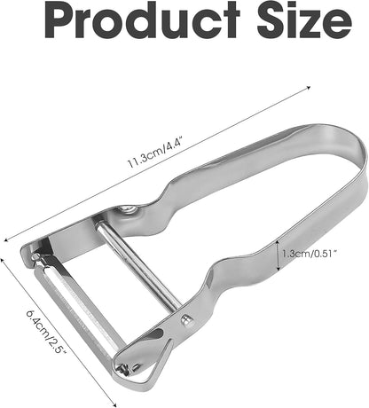 3PCS Vegetable & Potato Peeler in Silver Color, Stainless Steel Handle & Blade for Kitchen, Normal, vegetable-peelers-190424