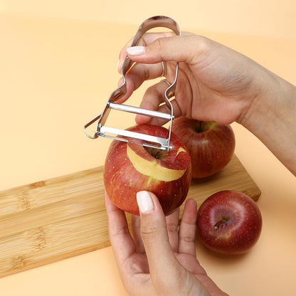3PCS Vegetable & Potato Peeler in Silver Color, Stainless Steel Handle & Blade for Kitchen, Normal, vegetable-peelers-190424