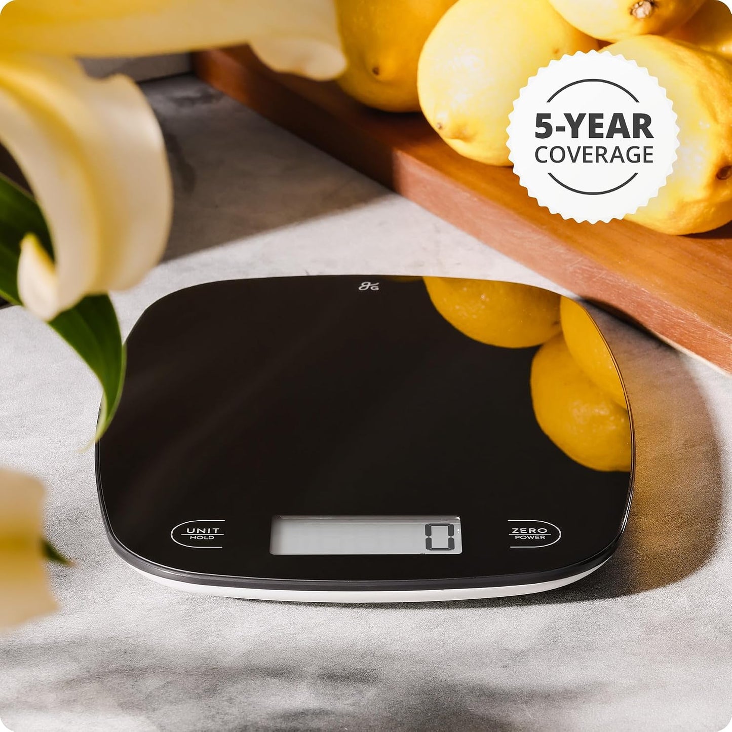 Food Scale – Digital Kitchen Scale, 1g Precision, Easy-Tare & Quick Conversion, Slim Compact Design, Durable & Portable | Ideal for Cooking, Baking & Meal Prep (Ash Gray)