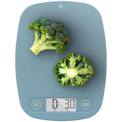 Food Scale – Digital Kitchen Scale, 1g Precision, Easy-Tare & Quick Conversion, Slim Compact Design, Durable & Portable | Ideal for Cooking, Baking & Meal Prep (Ash Gray)