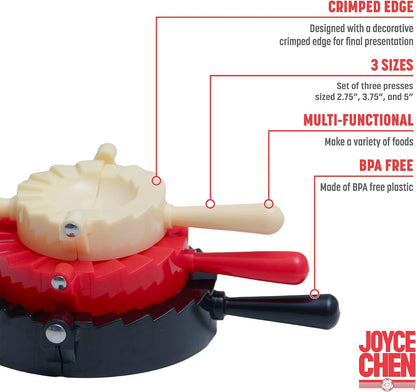 3-Piece Dumpling Maker Dumpling Press and Sealer Kit