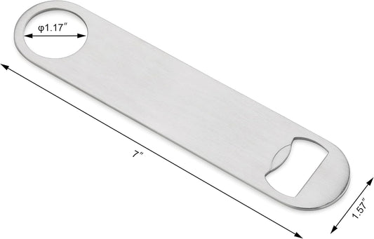 533401 Stainless Steel Flat Bottle Opener, 7-Inch