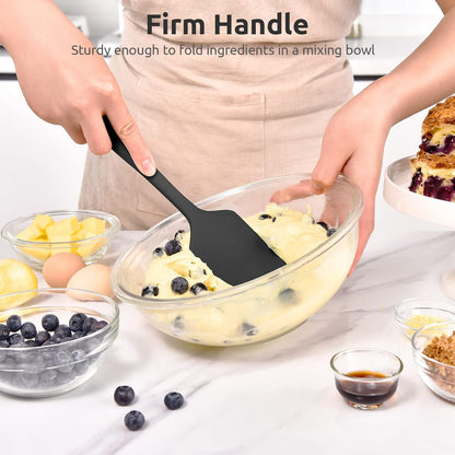 Silicone Large Spatula, 600ºF High Temp Scraper, 11.38in, Aqua Sky | Food Grade Heat Resistant Silicon, Seamless Flexible Plastic Spatula Kitchen Use, Rubber Scraper for Baking Cooking Mixing