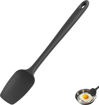 Silicone Large Spatula, 600ºF High Temp Scraper, 11.38in, Aqua Sky | Food Grade Heat Resistant Silicon, Seamless Flexible Plastic Spatula Kitchen Use, Rubber Scraper for Baking Cooking Mixing