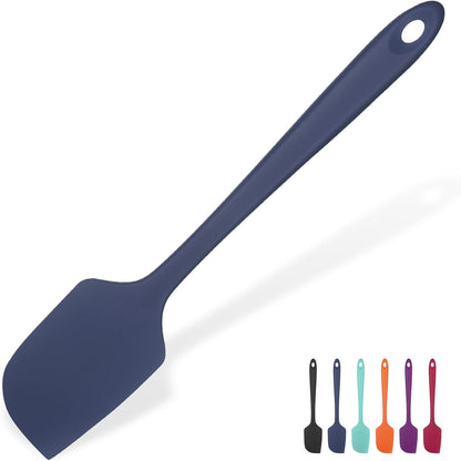 Silicone Large Spatula, 600ºF High Temp Scraper, 11.38in, Aqua Sky | Food Grade Heat Resistant Silicon, Seamless Flexible Plastic Spatula Kitchen Use, Rubber Scraper for Baking Cooking Mixing