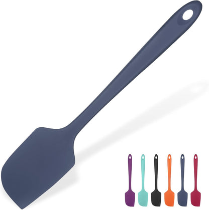 Silicone Large Spatula, 600ºF High Temp Scraper, 11.38in, Aqua Sky | Food Grade Heat Resistant Silicon, Seamless Flexible Plastic Spatula Kitchen Use, Rubber Scraper for Baking Cooking Mixing