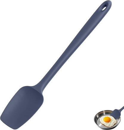 Silicone Large Spatula, 600ºF High Temp Scraper, 11.38in, Aqua Sky | Food Grade Heat Resistant Silicon, Seamless Flexible Plastic Spatula Kitchen Use, Rubber Scraper for Baking Cooking Mixing