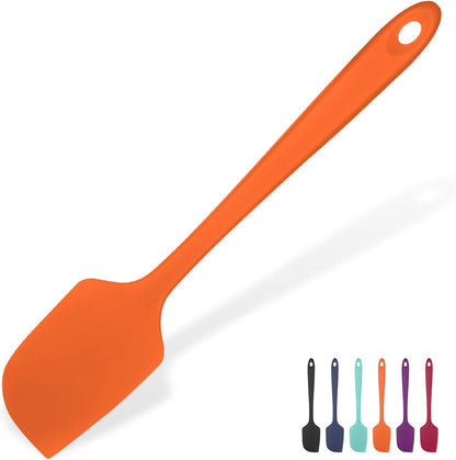 Silicone Large Spatula, 600ºF High Temp Scraper, 11.38in, Aqua Sky | Food Grade Heat Resistant Silicon, Seamless Flexible Plastic Spatula Kitchen Use, Rubber Scraper for Baking Cooking Mixing