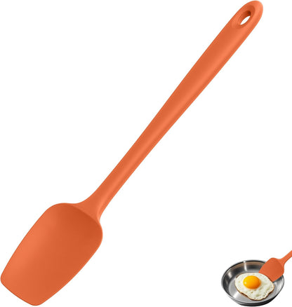 Silicone Large Spatula, 600ºF High Temp Scraper, 11.38in, Aqua Sky | Food Grade Heat Resistant Silicon, Seamless Flexible Plastic Spatula Kitchen Use, Rubber Scraper for Baking Cooking Mixing