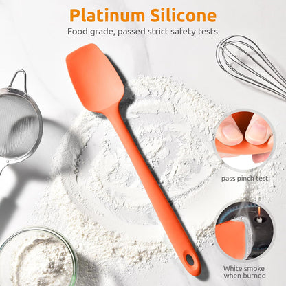 Silicone Large Spatula, 600ºF High Temp Scraper, 11.38in, Aqua Sky | Food Grade Heat Resistant Silicon, Seamless Flexible Plastic Spatula Kitchen Use, Rubber Scraper for Baking Cooking Mixing
