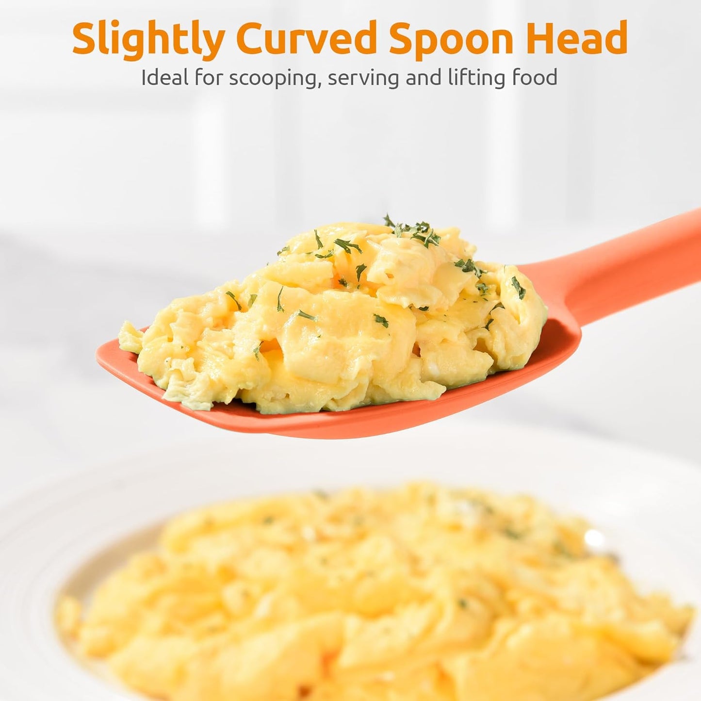 Silicone Large Spatula, 600ºF High Temp Scraper, 11.38in, Aqua Sky | Food Grade Heat Resistant Silicon, Seamless Flexible Plastic Spatula Kitchen Use, Rubber Scraper for Baking Cooking Mixing