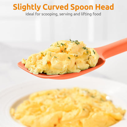 Silicone Large Spatula, 600ºF High Temp Scraper, 11.38in, Aqua Sky | Food Grade Heat Resistant Silicon, Seamless Flexible Plastic Spatula Kitchen Use, Rubber Scraper for Baking Cooking Mixing