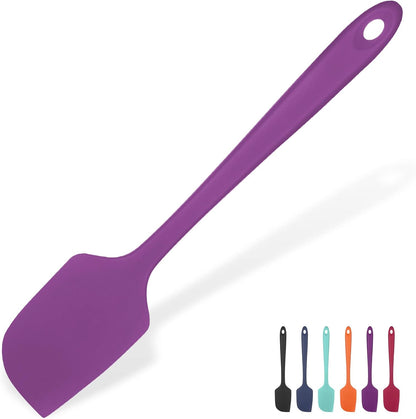 Silicone Large Spatula, 600ºF High Temp Scraper, 11.38in, Aqua Sky | Food Grade Heat Resistant Silicon, Seamless Flexible Plastic Spatula Kitchen Use, Rubber Scraper for Baking Cooking Mixing