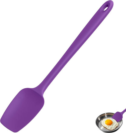 Silicone Large Spatula, 600ºF High Temp Scraper, 11.38in, Aqua Sky | Food Grade Heat Resistant Silicon, Seamless Flexible Plastic Spatula Kitchen Use, Rubber Scraper for Baking Cooking Mixing