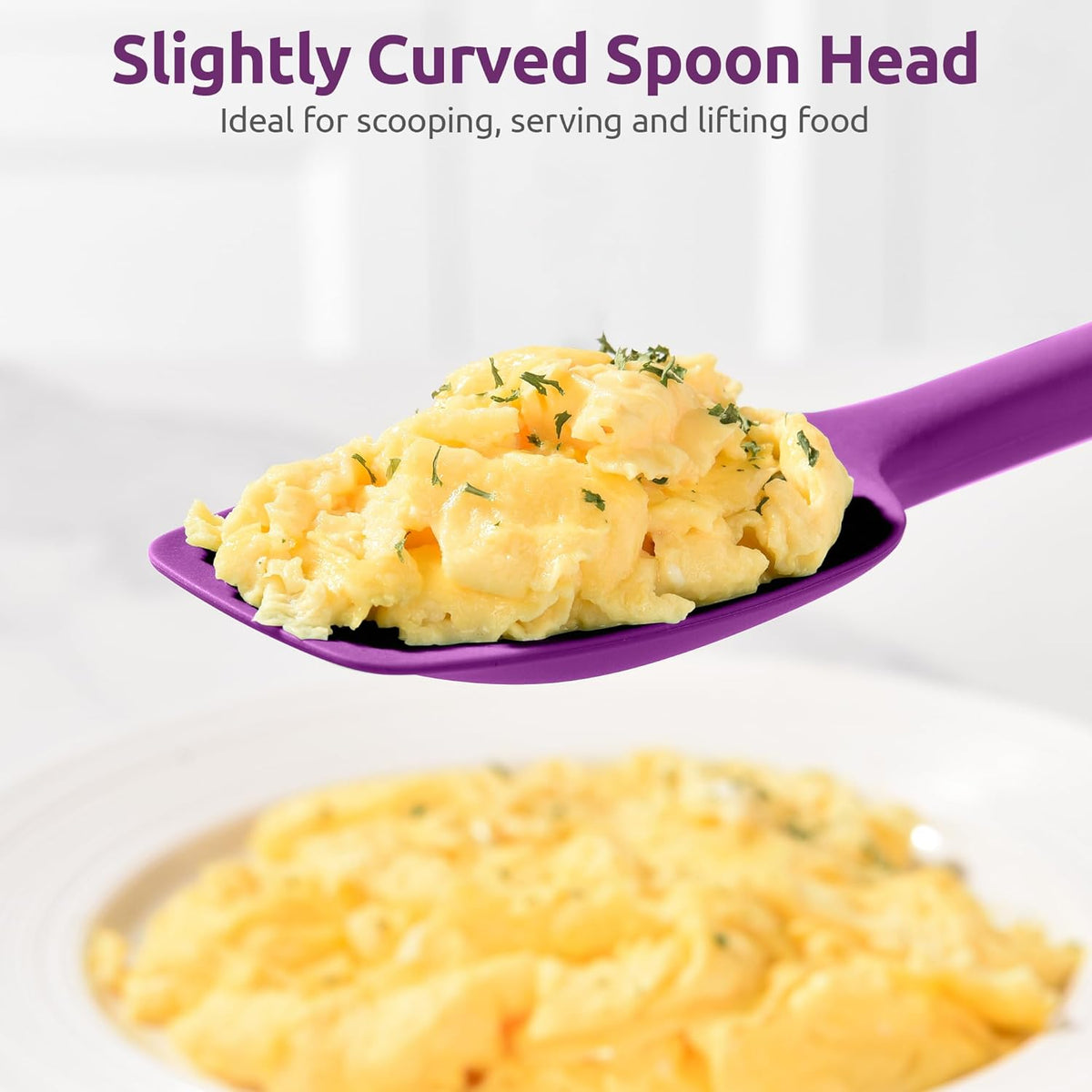 Silicone Large Spatula, 600ºF High Temp Scraper, 11.38in, Aqua Sky | Food Grade Heat Resistant Silicon, Seamless Flexible Plastic Spatula Kitchen Use, Rubber Scraper for Baking Cooking Mixing