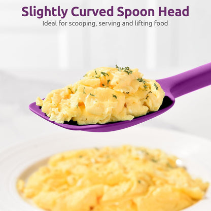Silicone Large Spatula, 600ºF High Temp Scraper, 11.38in, Aqua Sky | Food Grade Heat Resistant Silicon, Seamless Flexible Plastic Spatula Kitchen Use, Rubber Scraper for Baking Cooking Mixing