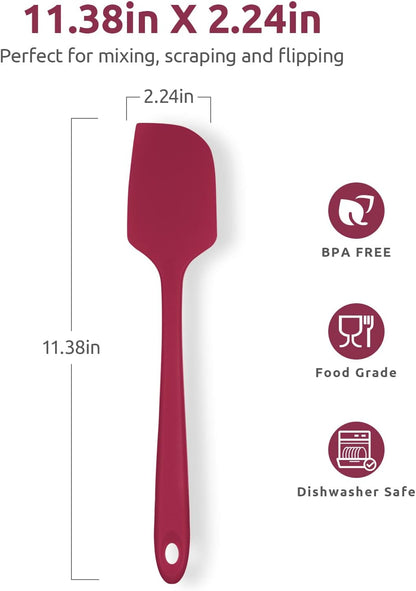 Silicone Large Spatula, 600ºF High Temp Scraper, 11.38in, Aqua Sky | Food Grade Heat Resistant Silicon, Seamless Flexible Plastic Spatula Kitchen Use, Rubber Scraper for Baking Cooking Mixing