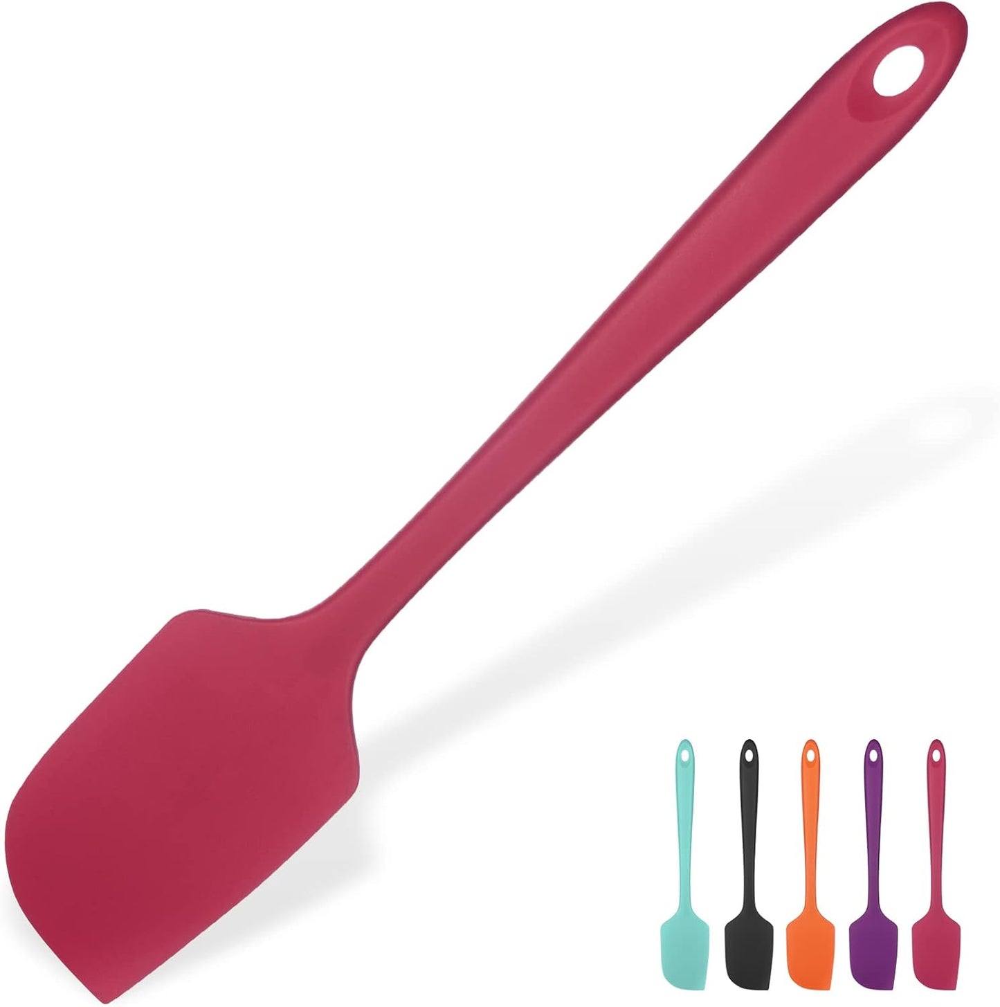 Silicone Large Spatula, 600ºF High Temp Scraper, 11.38in, Aqua Sky | Food Grade Heat Resistant Silicon, Seamless Flexible Plastic Spatula Kitchen Use, Rubber Scraper for Baking Cooking Mixing