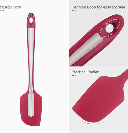 Silicone Large Spatula, 600ºF High Temp Scraper, 11.38in, Aqua Sky | Food Grade Heat Resistant Silicon, Seamless Flexible Plastic Spatula Kitchen Use, Rubber Scraper for Baking Cooking Mixing