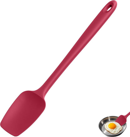 Silicone Large Spatula, 600ºF High Temp Scraper, 11.38in, Aqua Sky | Food Grade Heat Resistant Silicon, Seamless Flexible Plastic Spatula Kitchen Use, Rubber Scraper for Baking Cooking Mixing