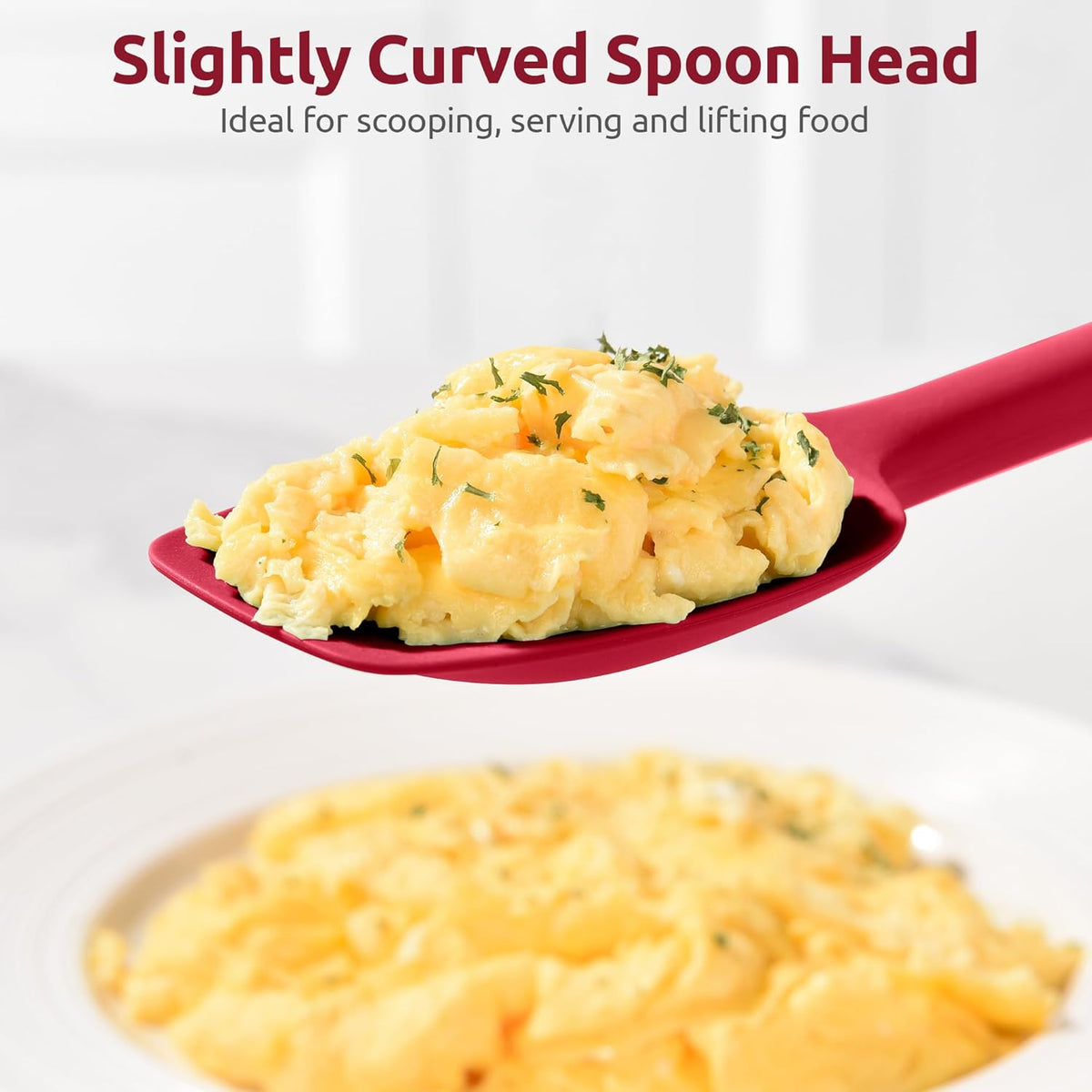 Silicone Large Spatula, 600ºF High Temp Scraper, 11.38in, Aqua Sky | Food Grade Heat Resistant Silicon, Seamless Flexible Plastic Spatula Kitchen Use, Rubber Scraper for Baking Cooking Mixing
