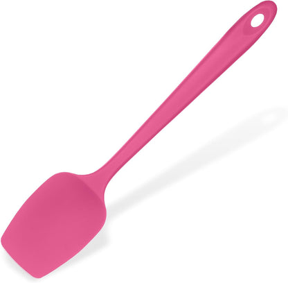Silicone Large Spatula, 600ºF High Temp Scraper, 11.38in, Aqua Sky | Food Grade Heat Resistant Silicon, Seamless Flexible Plastic Spatula Kitchen Use, Rubber Scraper for Baking Cooking Mixing