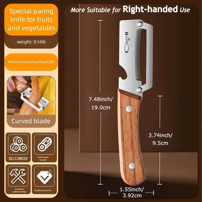 Vegetable Peeler Anti-slip Handle stainless steel for Potato Apple | Multifunctional Peeler,Sharp Stainless Blade,Anti-slip Handle,Zero Snag,Apple Pumpkin Peelers for Kitchen,Dishwasher Safe