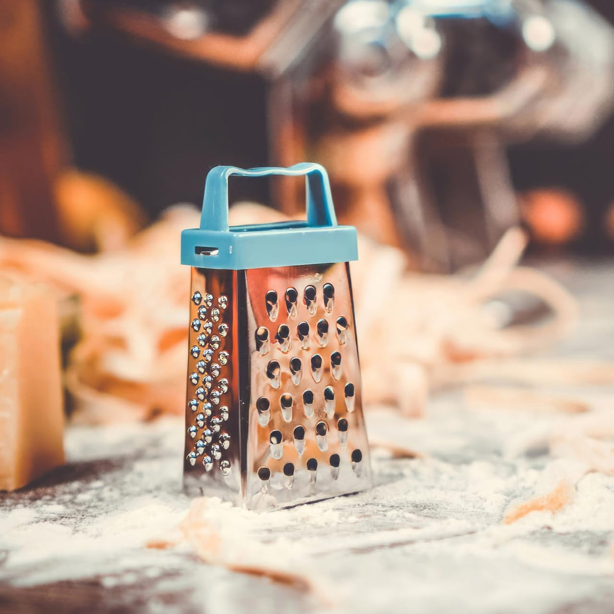 Mini Cheese Grater Set 3-Pack Stainless Steel Box Graters with Handle for Kitchen Vegetable Fruit Slicing and Grating Small Food Shredder