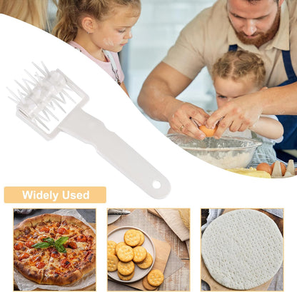 Pizza Dough Docker Roller Plastic Pastry Bubble Docker Roller with Spikes Pizza Oven Accessories for Home and Commercial Pizza Cookie Pie Pastry Bread (20cm/ 7.9")