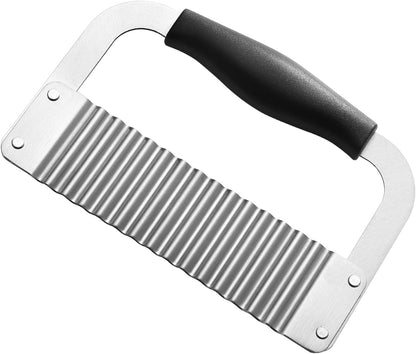 2 Pcs Crinkle Cutter Potato Slicer Wavy Chopping Tool French Fry Veggies