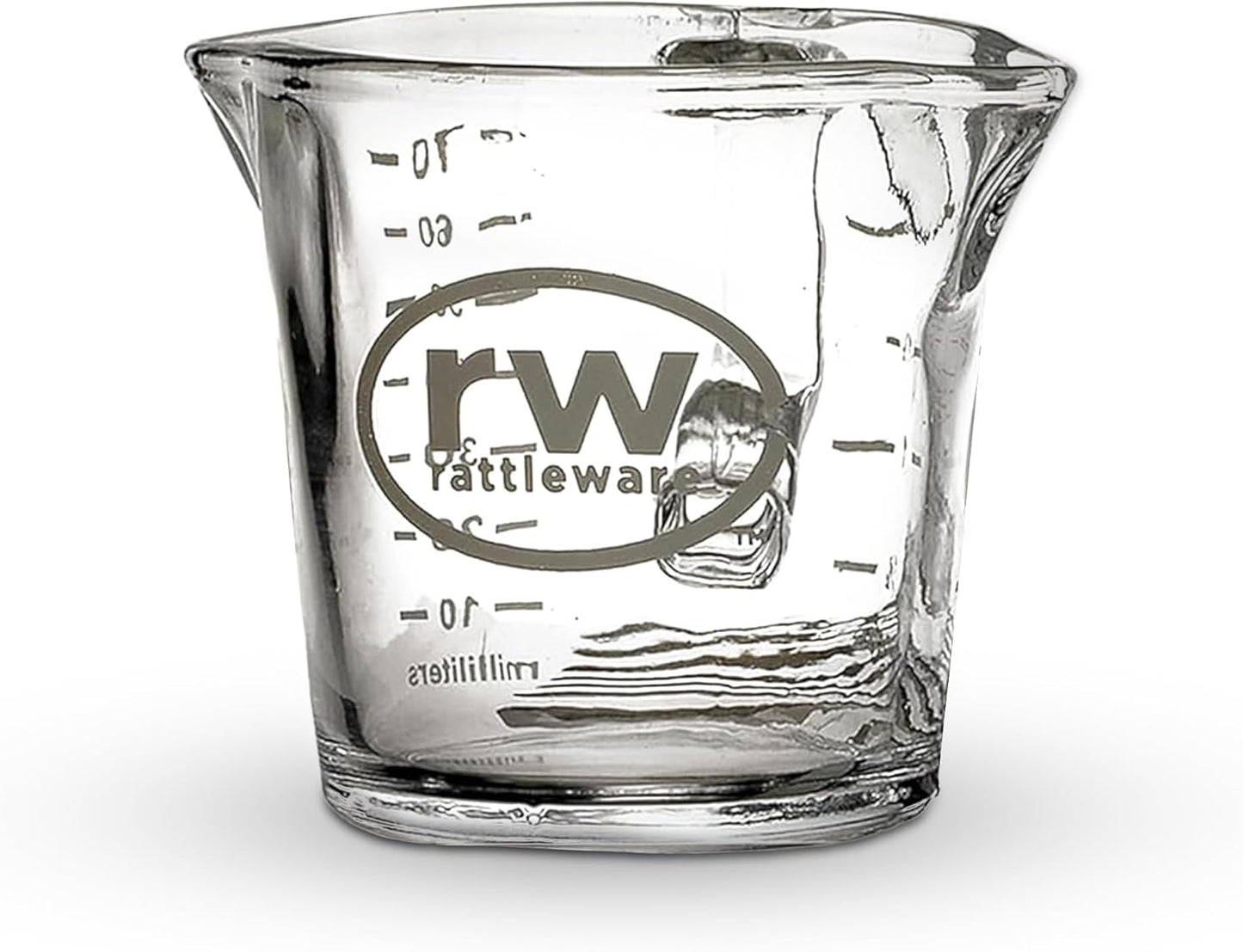 3oz Espresso Shot Glass Pitcher with Double Spout, Measuring Cup
