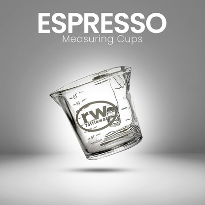 3oz Espresso Shot Glass Pitcher with Double Spout, Measuring Cup