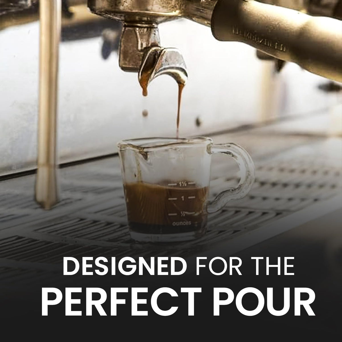 3oz Espresso Shot Glass Pitcher with Double Spout, Measuring Cup