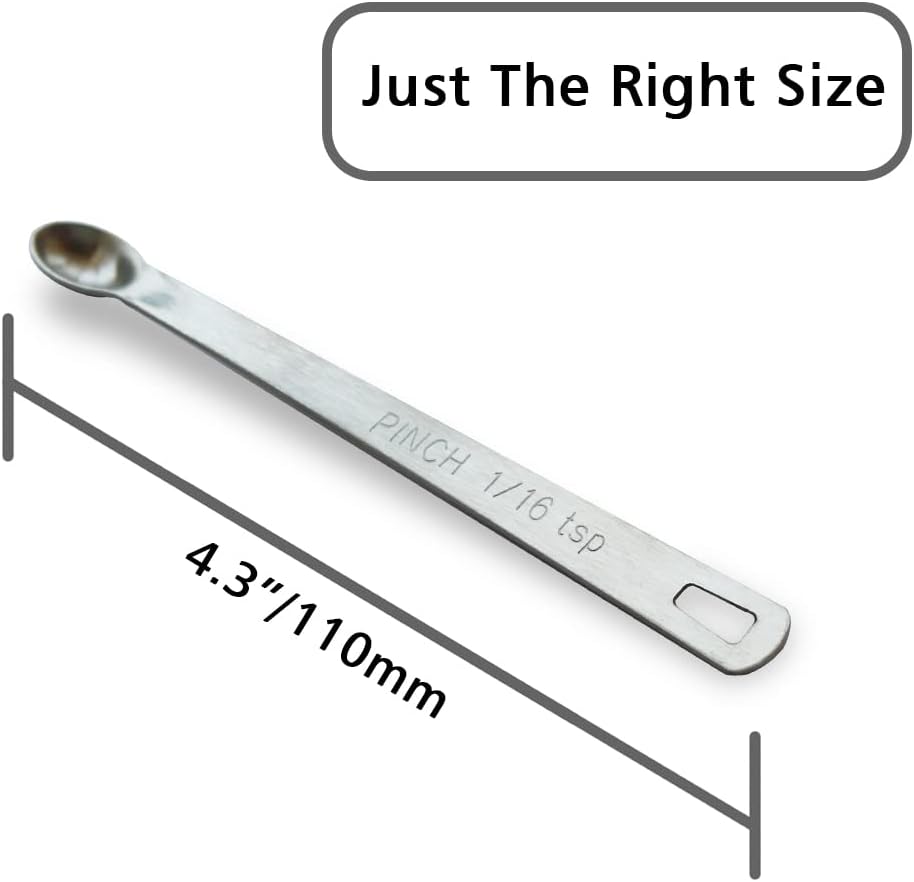 2PCS 1/4tsp(1.25ml) Mini Measuring Spoon, Small Teaspoon for Tiny Amounts