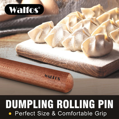 Marble Rolling Pin With Wooden Handles & Wood Cradle, 16.5 Inch Marble Rolling Pins For Making Pizza Dough And Tortillas, Dough Roller For Pie Crust, Cookie, Pasta (Gray & White)