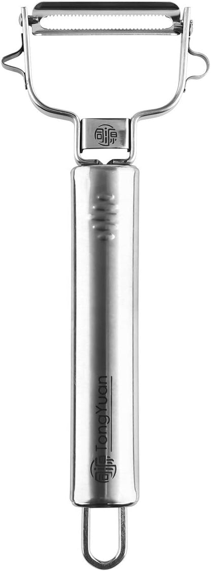 Fruits and Vegetables Peelers -Y Shape Swivel Potato Peeler-Stainless Steel Multifunctional Ultra Sharp Serrated Peeler-Great for Potatoes,Carrot,Apples,Tough-skinned Fruits and Vegetables