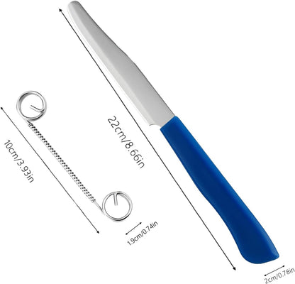 Quick Slicing Knife, 2024 New Magic Fruit Vegetable Peeler Peeling Slicing Knife Multifunctional Stainless Steel Fruit Slicer for Vegetables, Julienne Peeler Vegetable Peeler Slicer for Kitchen