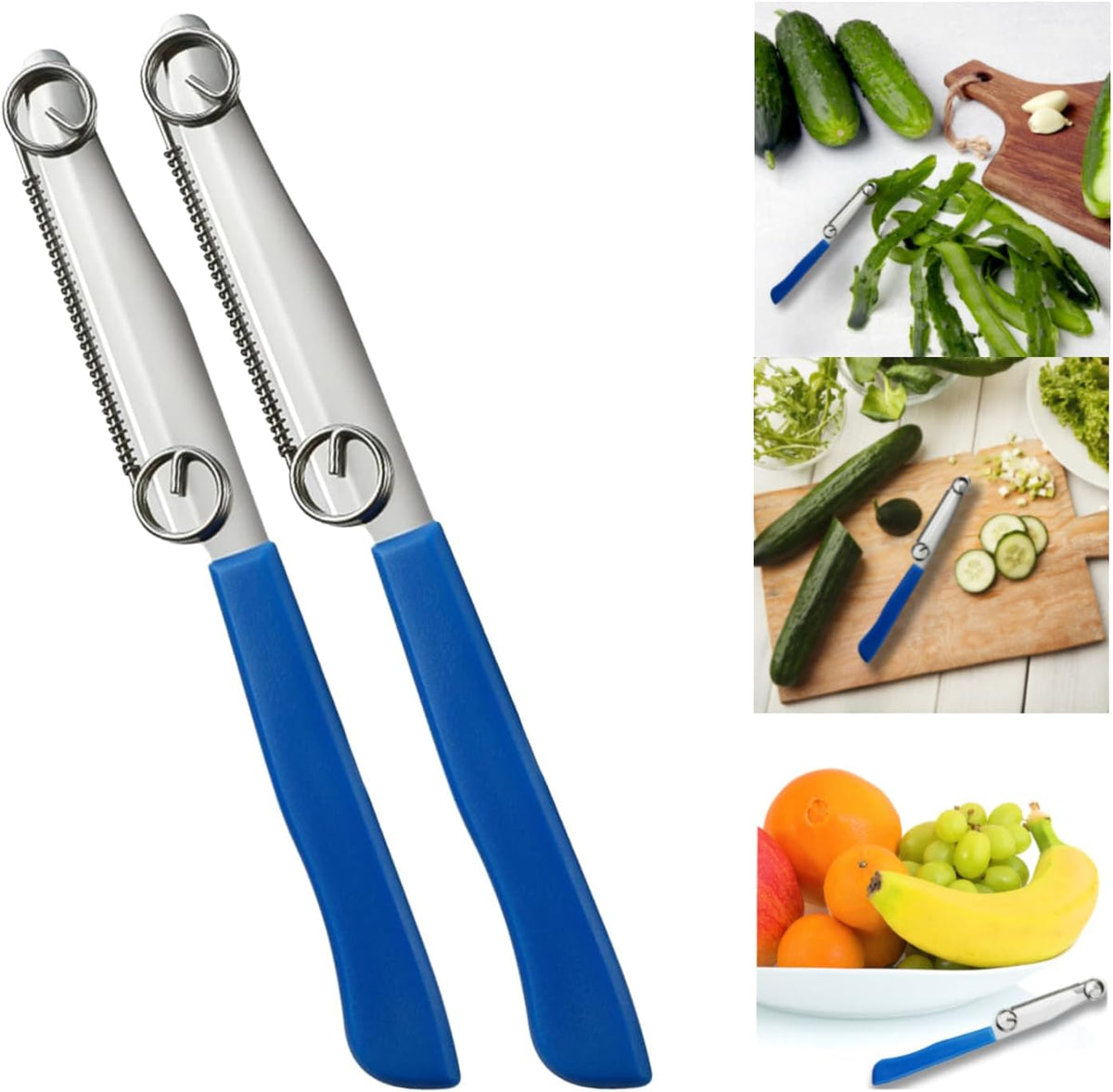 Quick Slicing Knife, 2024 New Magic Fruit Vegetable Peeler Peeling Slicing Knife Multifunctional Stainless Steel Fruit Slicer for Vegetables, Julienne Peeler Vegetable Peeler Slicer for Kitchen