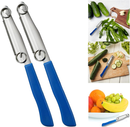 Quick Slicing Knife, 2024 New Magic Fruit Vegetable Peeler Peeling Slicing Knife Multifunctional Stainless Steel Fruit Slicer for Vegetables, Julienne Peeler Vegetable Peeler Slicer for Kitchen