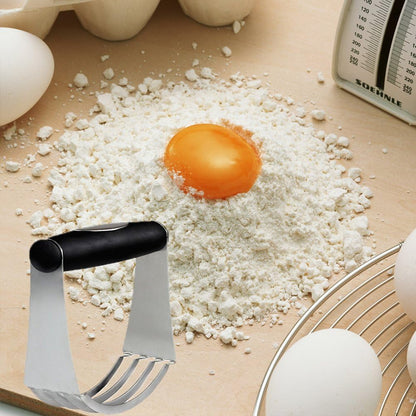 Pastry Cutter Stainless Steel, Kitchen Professional Baking Dough Blender with Heavy Duty Blades & Soft Rubber Grip